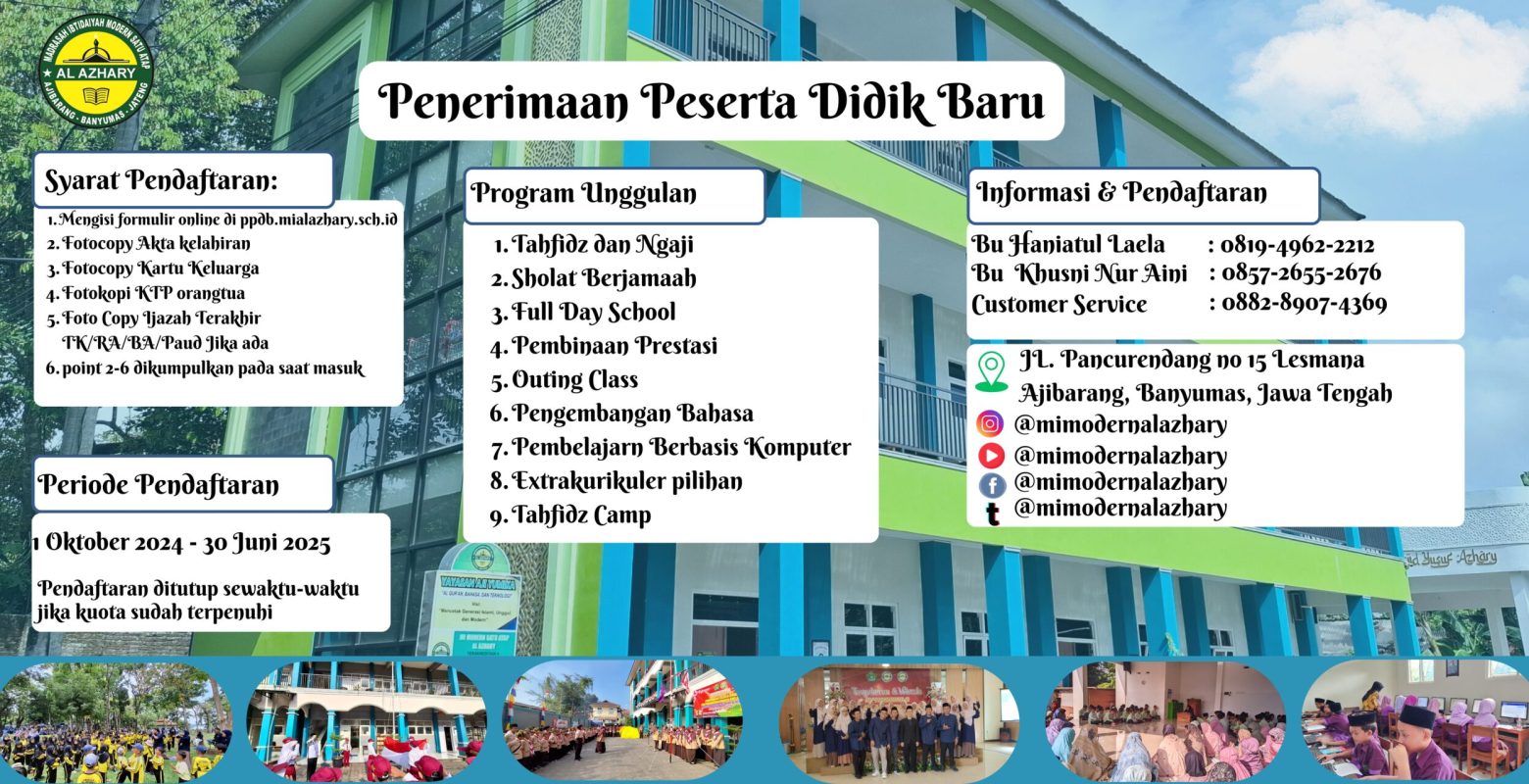 Biru Ceria warna warni Pendaftaran peserta didik baru spanduk